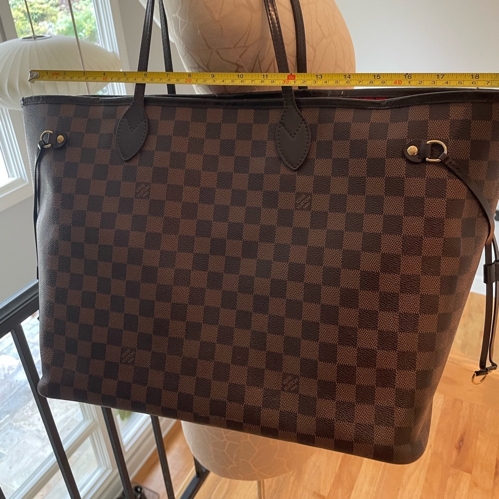 Louis Vuitton Damier Neverfull GM Tote Bag w/RECEIPT AND Custom Organizer Insert - Picture 15 of 16
